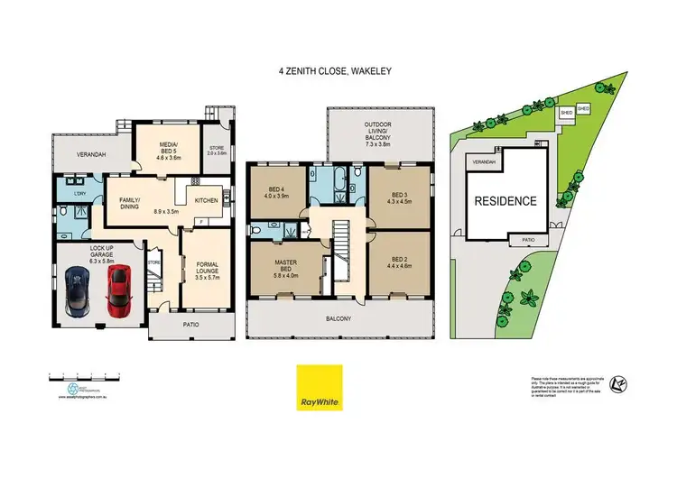 Floorplan of Homely house listing, 4 Zenith Close, Wakeley NSW 2176