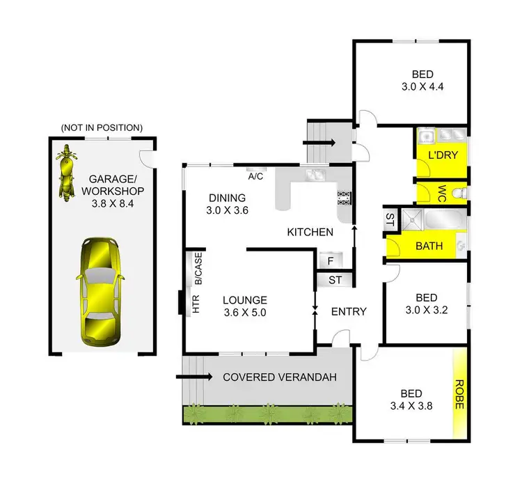 Floorplan of Homely house listing, 80 Olympic Avenue, Norlane VIC 3214