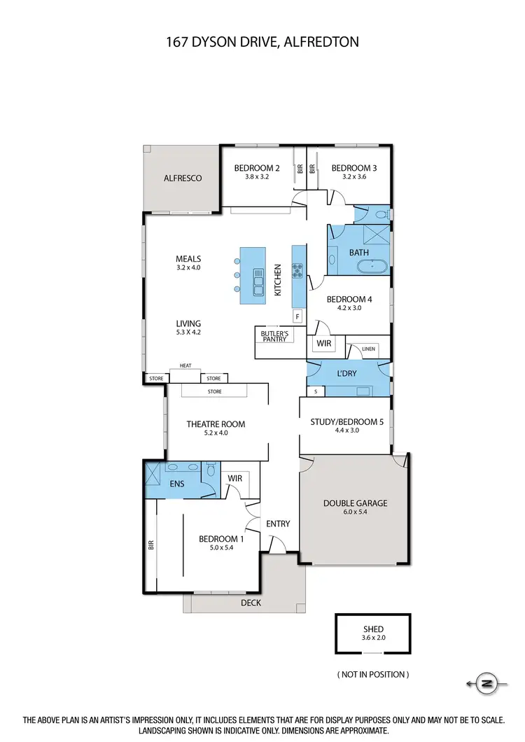 Floorplan of Homely house listing, 167 Dyson Drive, Alfredton VIC 3350