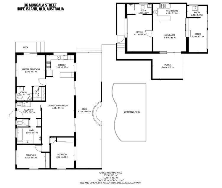Floorplan of Homely house listing, 36 Mungala Street, Hope Island QLD 4212