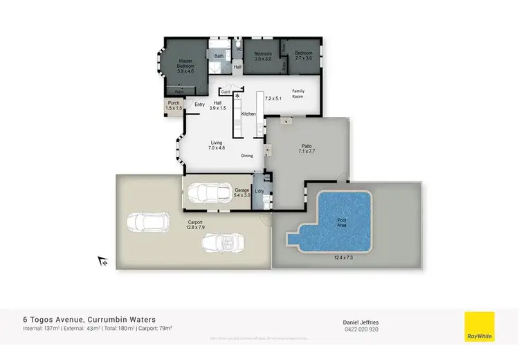 Floorplan of Homely house listing, 6 Togos Avenue, Currumbin Waters QLD 4223