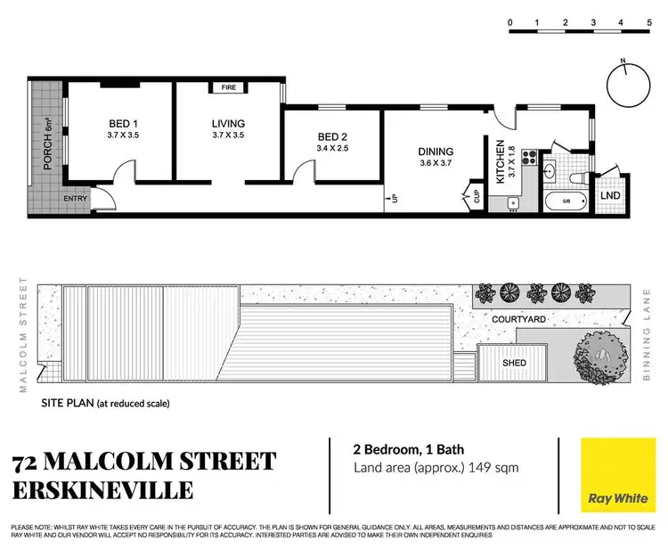 Floorplan of Homely house listing, 72 Malcolm Street, Erskineville NSW 2043