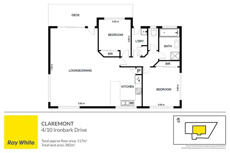 Floorplan of Homely townhouse listing, 4/10 Ironbark Drive, Claremont TAS 7011