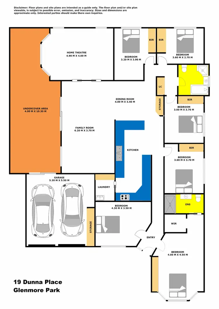 Floorplan of Homely house listing, 19 Dunna Place, Glenmore Park NSW 2745