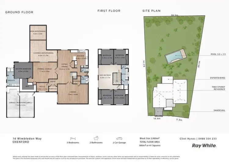 Floorplan of Homely house listing, 16 Wimbledon Way, Oxenford QLD 4210
