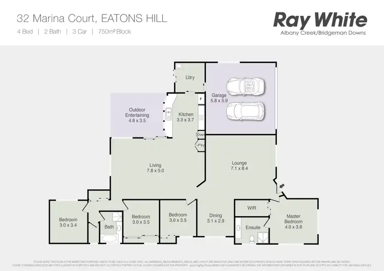 Floorplan of Homely house listing, 32 Marina Court, Eatons Hill QLD 4037