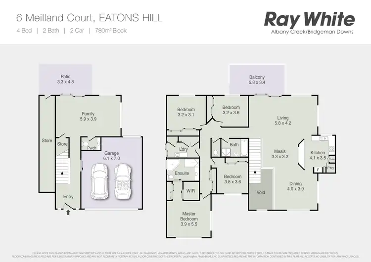 Floorplan of Homely house listing, 6 Meilland Court, Eatons Hill QLD 4037