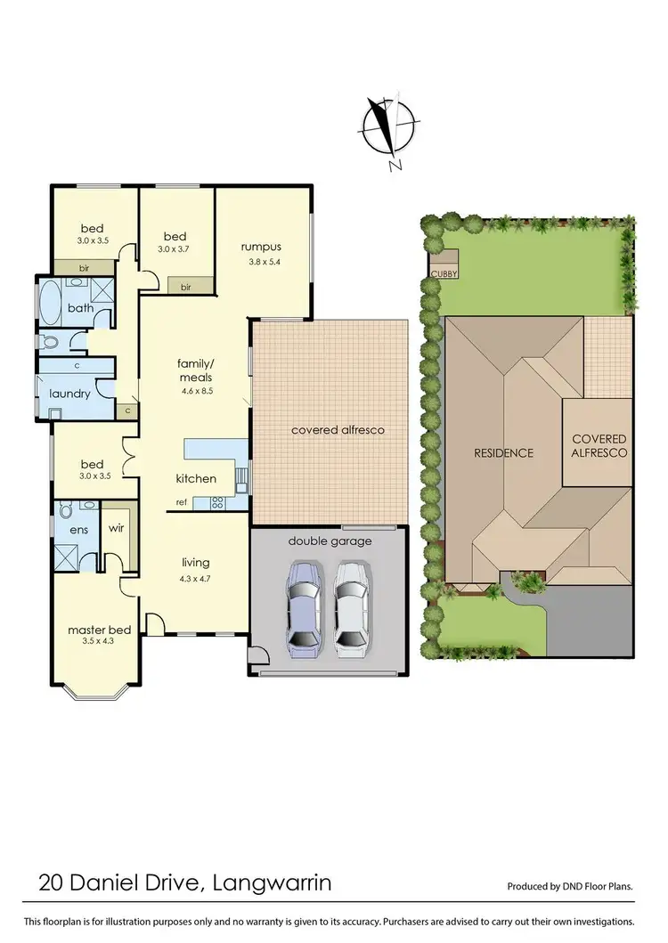 Floorplan of Homely house listing, 20 Daniel Drive, Langwarrin VIC 3910