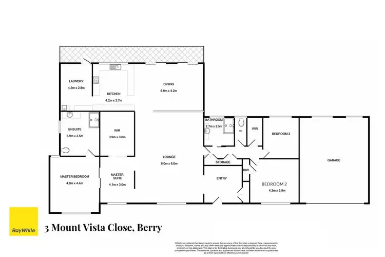 Floorplan of Homely house listing, 3 Mount Vista Close, Berry NSW 2535