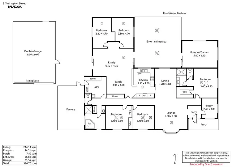 Floorplan of Homely house listing, 3 Christopher Street, Balaklava SA 5461