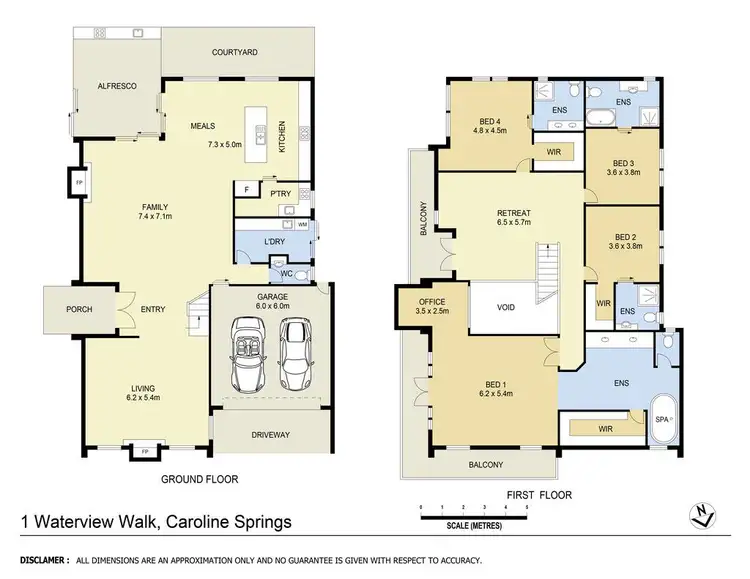Floorplan of Homely house listing, 1 Waterview Walk, Caroline Springs VIC 3023