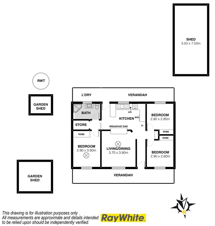 Floorplan of Homely house listing, 39 Holme Street, Goolwa Beach SA 5214