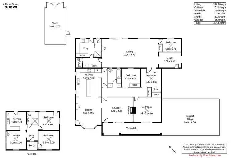 Floorplan of Homely house listing, 4 Fisher Street, Balaklava SA 5461