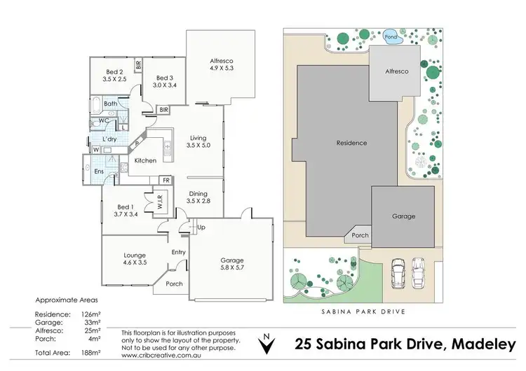 Floorplan of Homely house listing, 25 Sabina Park Drive, Madeley WA 6065