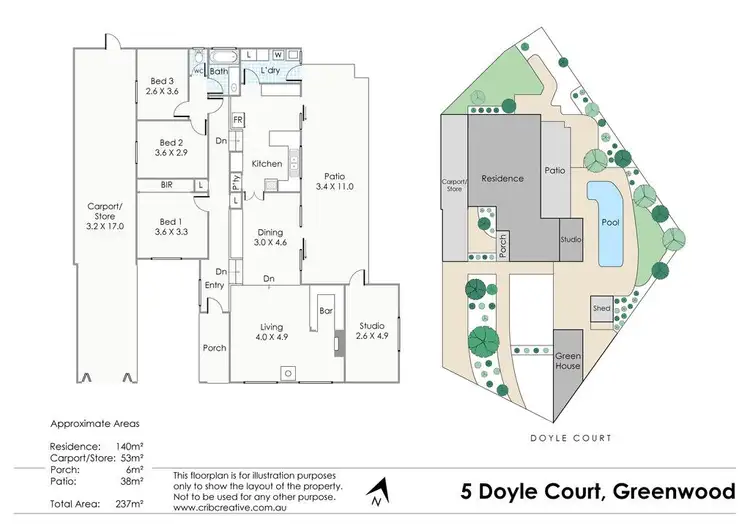 Floorplan of Homely house listing, 5 Doyle Court, Greenwood WA 6024