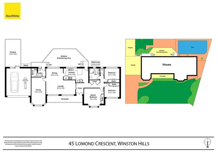 Floorplan of Homely house listing, 45 Lomond Crescent, Winston Hills NSW 2153
