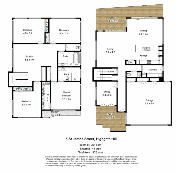 Floorplan of Homely house listing, 5 St James Street, Highgate Hill QLD 4101