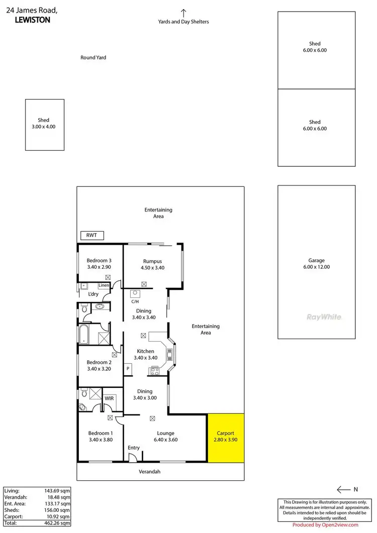 Floorplan of Homely house listing, 24 James Road, Lewiston SA 5501