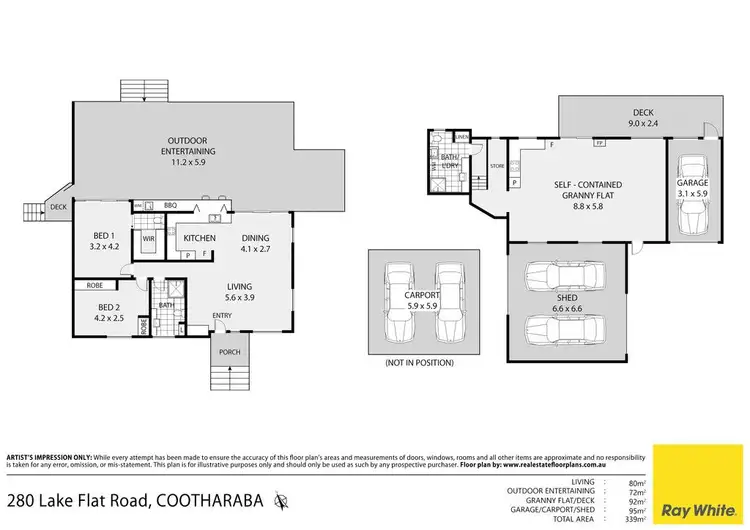 Floorplan of Homely house listing, 280 Lake Flat Road, Cootharaba QLD 4565