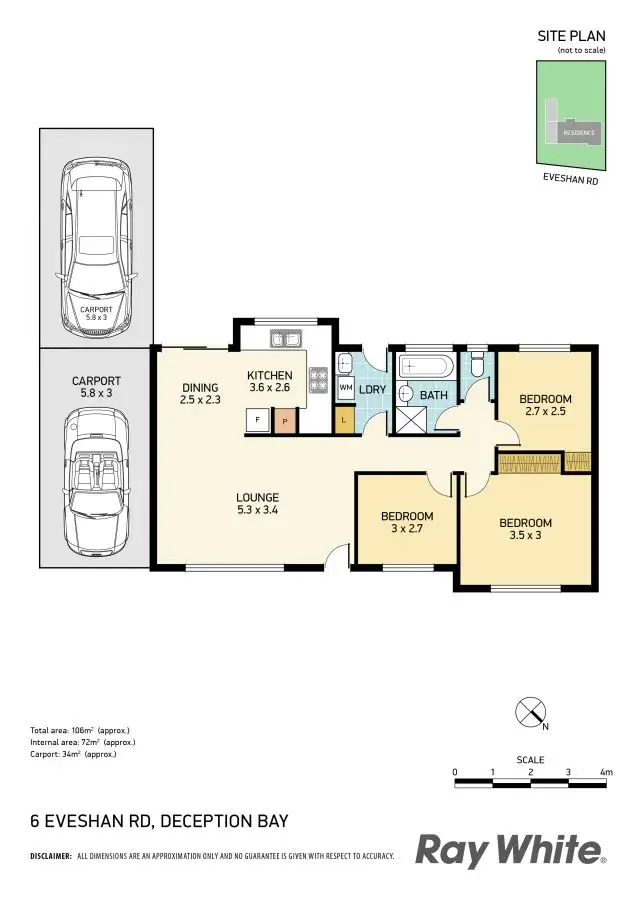 Floorplan of Homely house listing, 6 Eveshan Road, Deception Bay QLD 4508