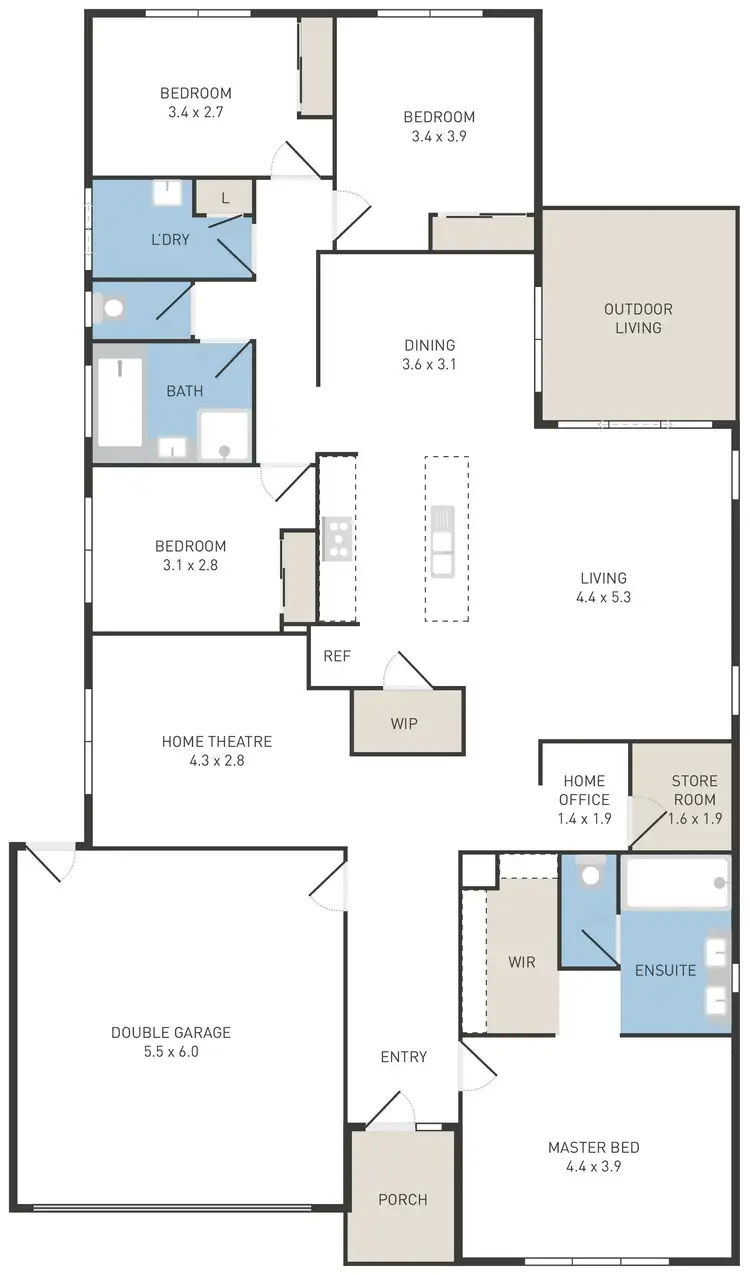 Floorplan of Homely house listing, 24 Pastille Road, Manor Lakes VIC 3024