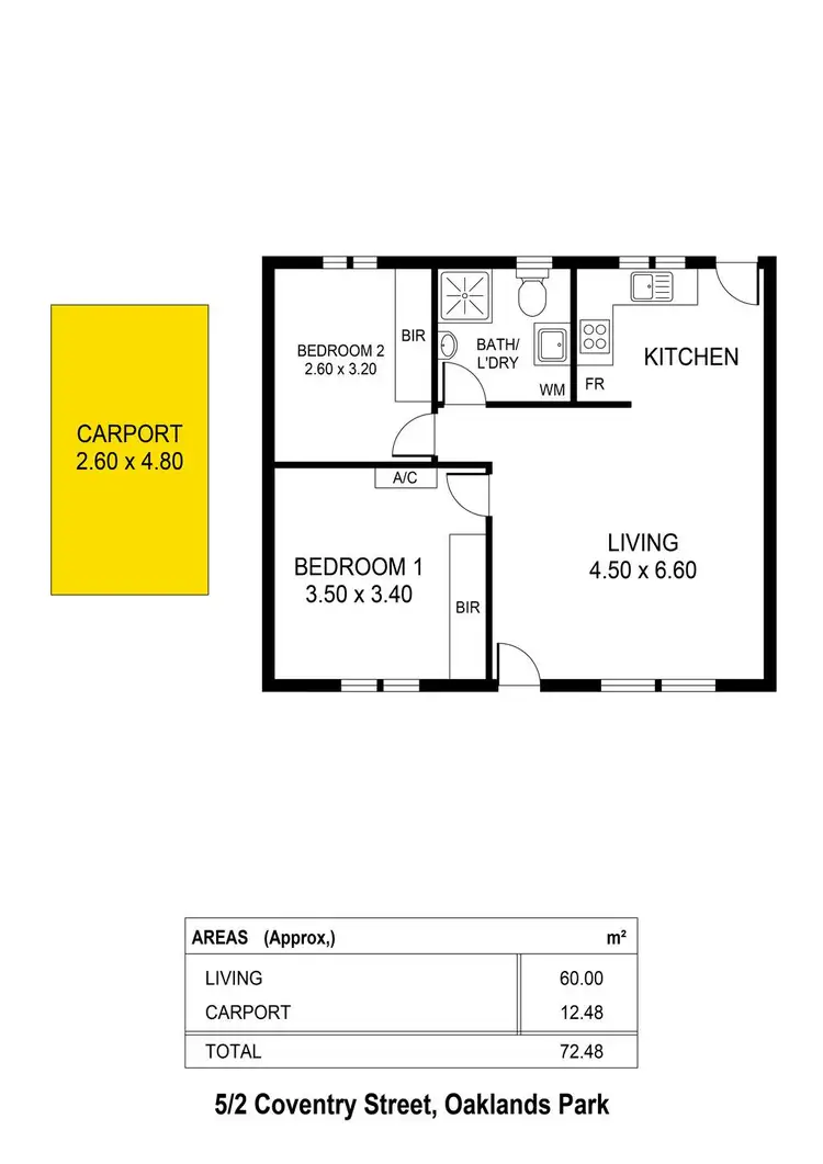 Floorplan of Homely unit listing, 5/2 Coventry Street, Oaklands Park SA 5046