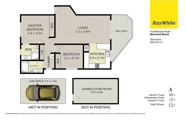 Floorplan of Homely unit listing, 4/29 Montana Road, Mermaid Beach QLD 4218