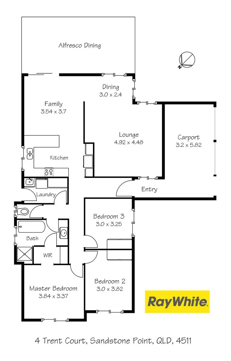 Floorplan of Homely house listing, 4 Trent Court, Sandstone Point QLD 4511