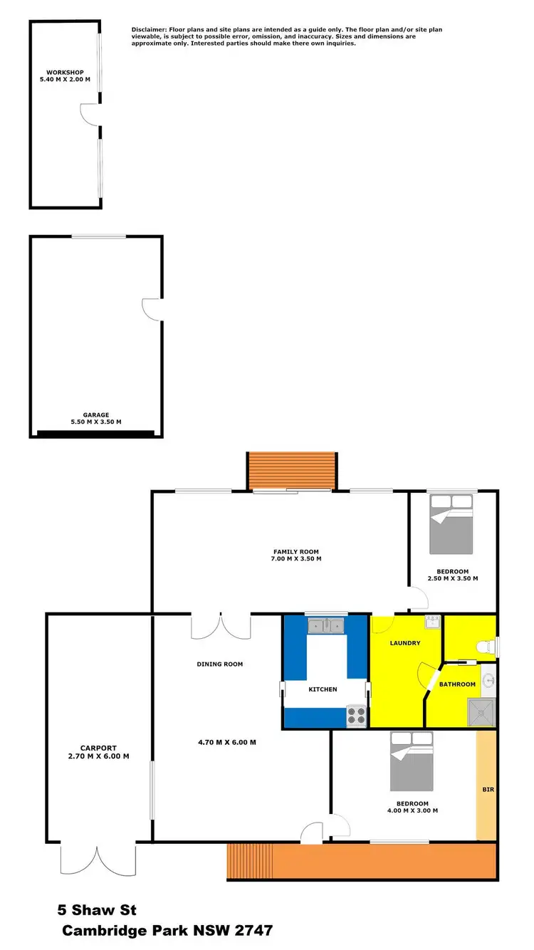 Floorplan of Homely house listing, 5 Shaw Street, Cambridge Park NSW 2747