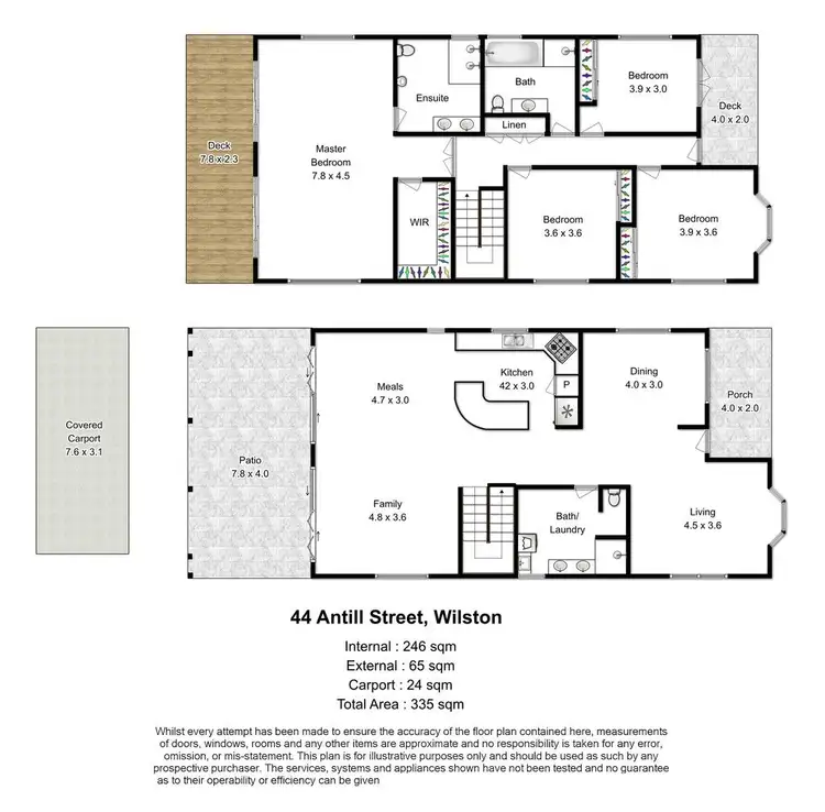 Floorplan of Homely house listing, 44 Antill Street, Wilston QLD 4051