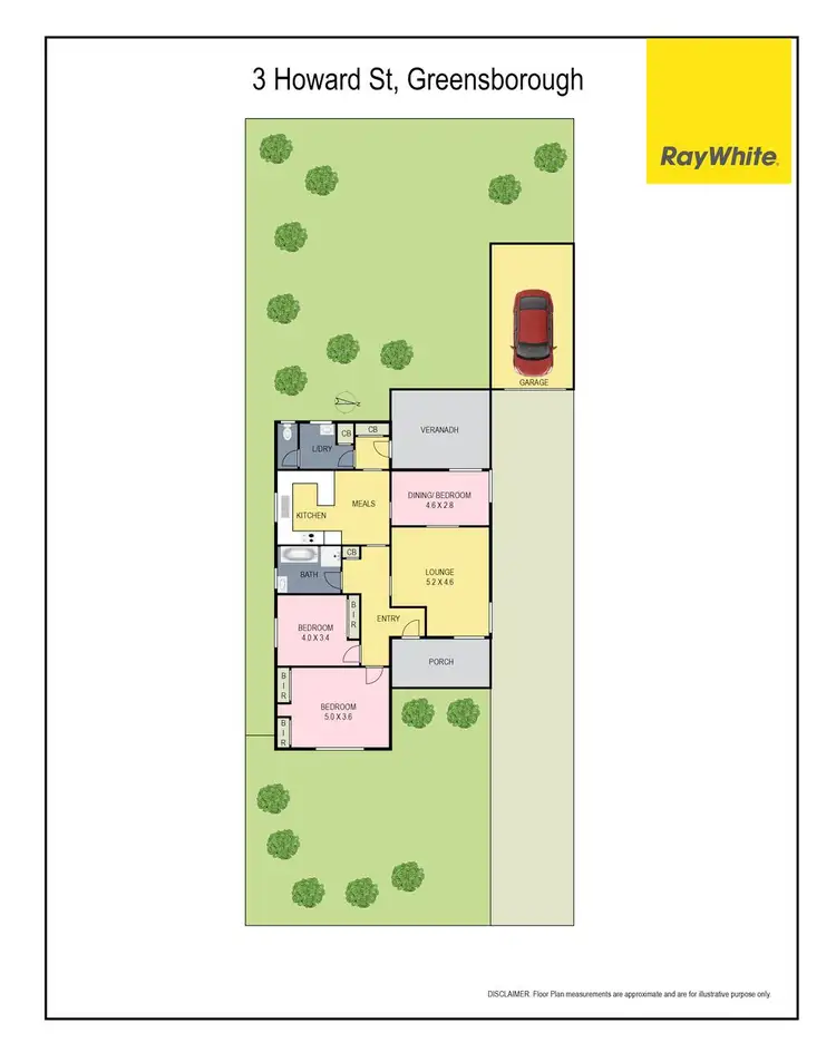 Floorplan of Homely house listing, 3 Howard Street, Greensborough VIC 3088