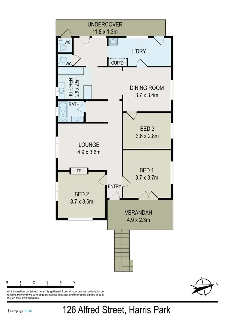 Floorplan of Homely house listing, 126 Alfred Street, Harris Park NSW 2150