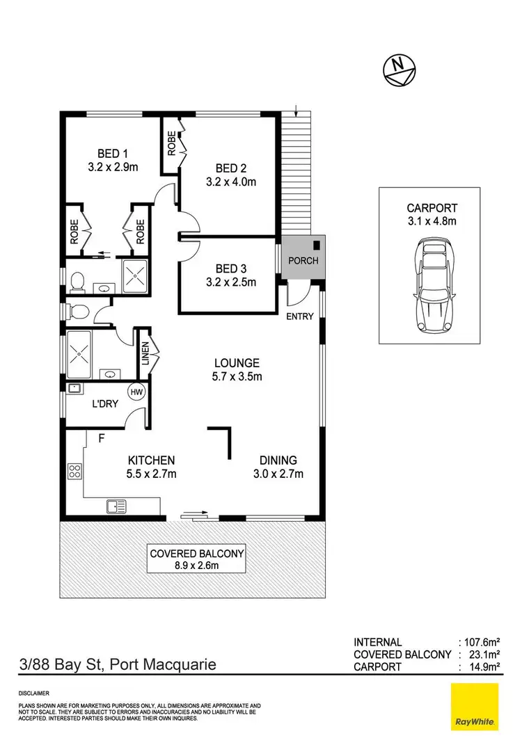 Floorplan of Homely block of units listing, 88 Bay Street, Port Macquarie NSW 2444