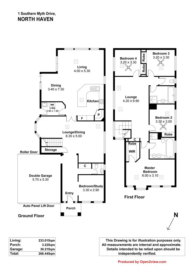 Floorplan of Homely house listing, 1 Southern Myth Drive, North Haven SA 5018