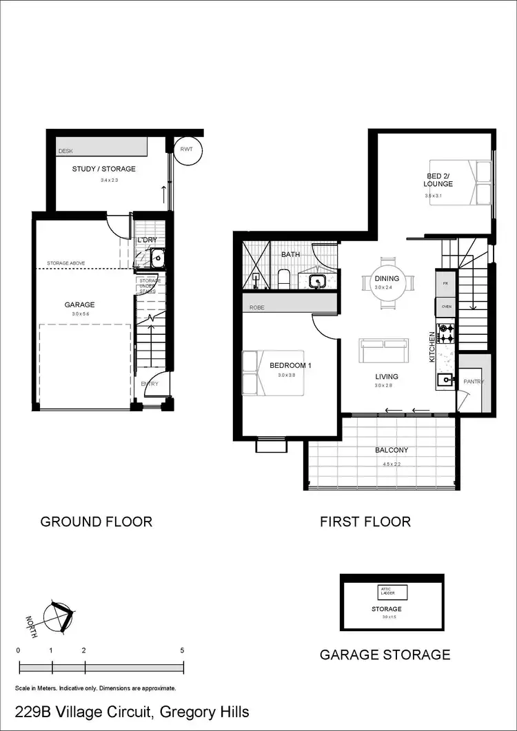 Floorplan of Homely house listing, 229B Village Circuit, Gregory Hills NSW 2557