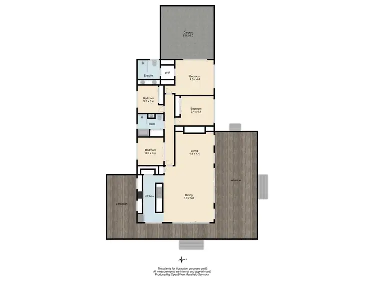 Floorplan of Homely rural property listing, 471 King Parrot Creek Road, Strath Creek VIC 3658