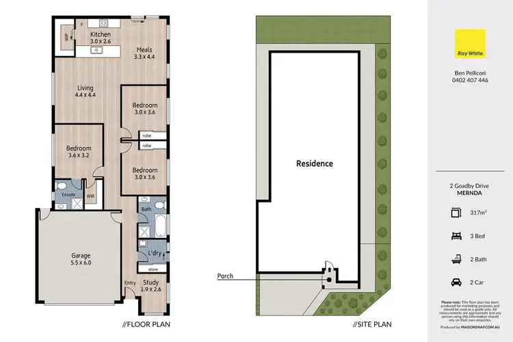 Floorplan of Homely house listing, 2 Goadby Drive, Mernda VIC 3754
