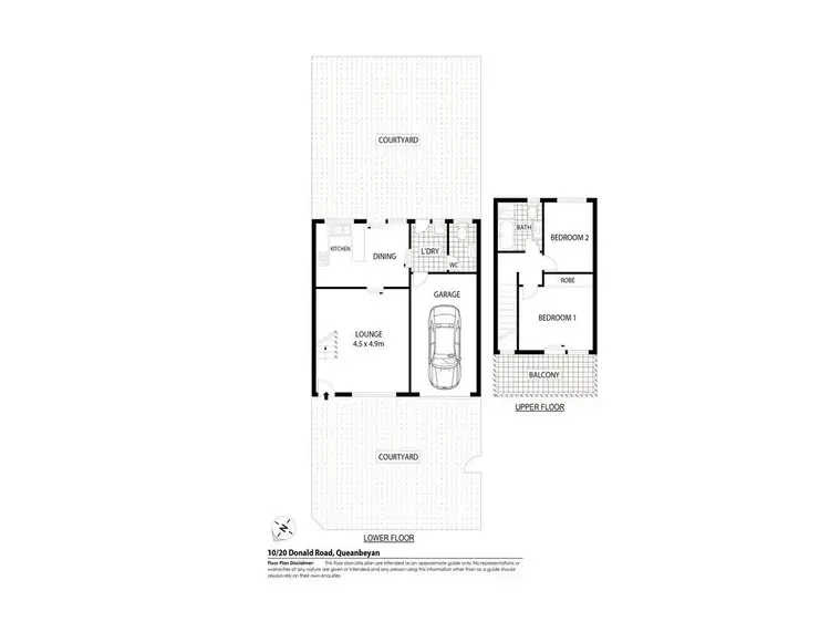 Floorplan of Homely townhouse listing, 10/20 Donald Road, Queanbeyan NSW 2620