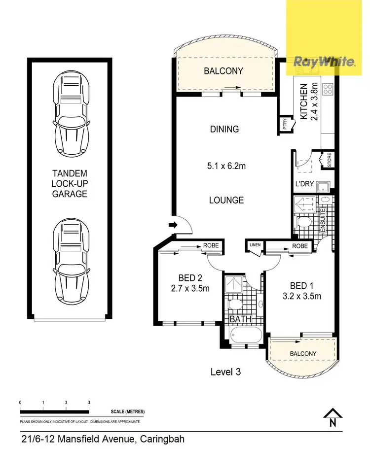 Floorplan of Homely apartment listing, 21/6-12 Mansfield Avenue, Caringbah NSW 2229