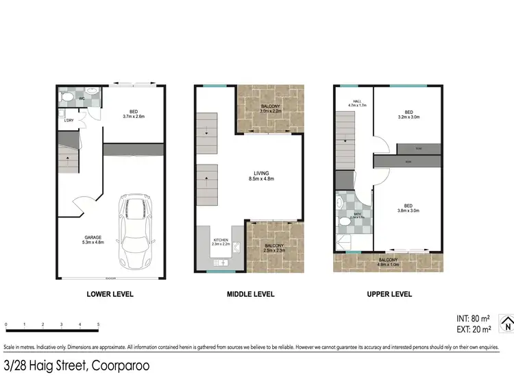 Floorplan of Homely townhouse listing, 3/28 Haig Street, Coorparoo QLD 4151