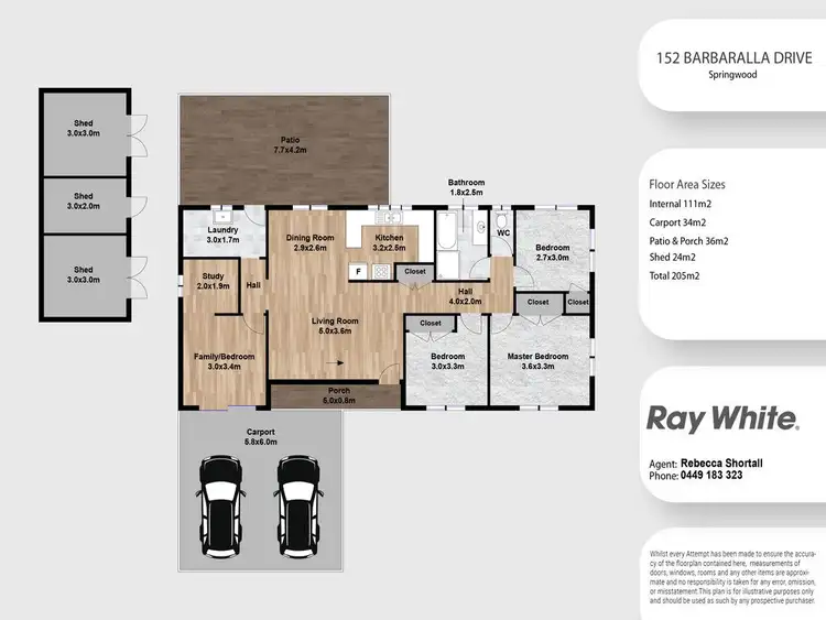 Floorplan of Homely house listing, 152 Barbaralla Drive, Springwood QLD 4127