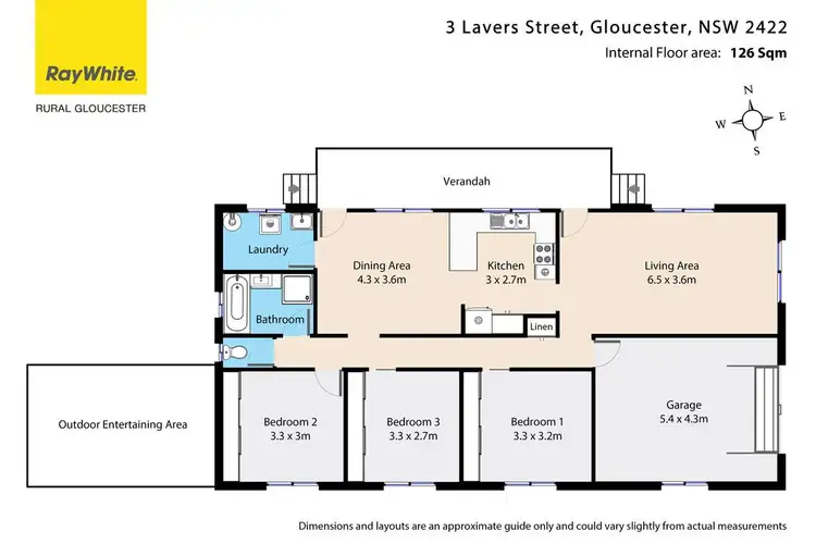 Floorplan of Homely house listing, 3 Lavers Street, Gloucester NSW 2422
