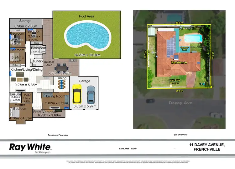 Floorplan of Homely house listing, 11 Davey Avenue, Frenchville QLD 4701