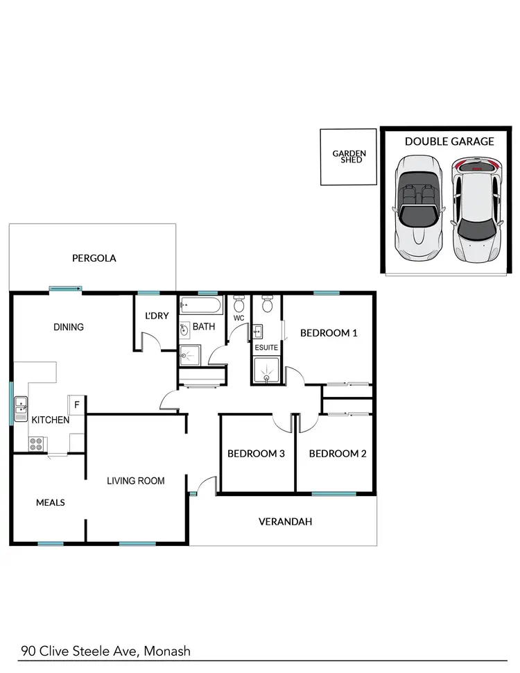 Floorplan of Homely house listing, 90 Clive Steele Avenue, Monash ACT 2904