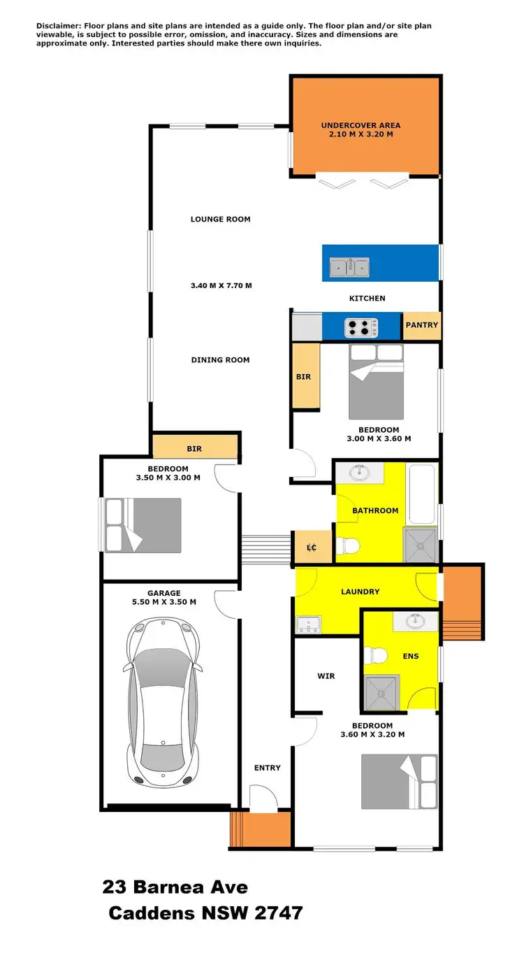 Floorplan of Homely house listing, 23 Barnea Avenue, Caddens NSW 2747