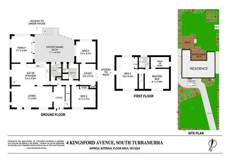 Floorplan of Homely house listing, 4 Kingsford Avenue, Turramurra NSW 2074