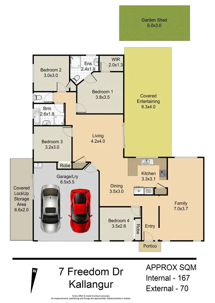 Floorplan of Homely house listing, 7 FREEDOM Drive, Kallangur QLD 4503