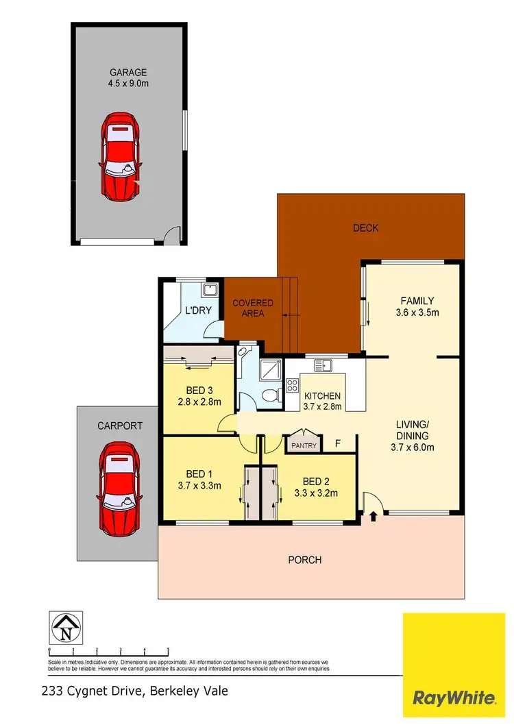 Floorplan of Homely house listing, 233 Cygnet Drive, Berkeley Vale NSW 2261