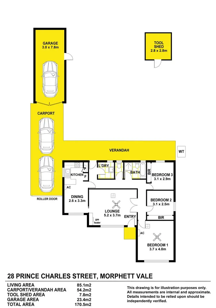 Floorplan of Homely house listing, 28 Prince Charles Street, Morphett Vale SA 5162