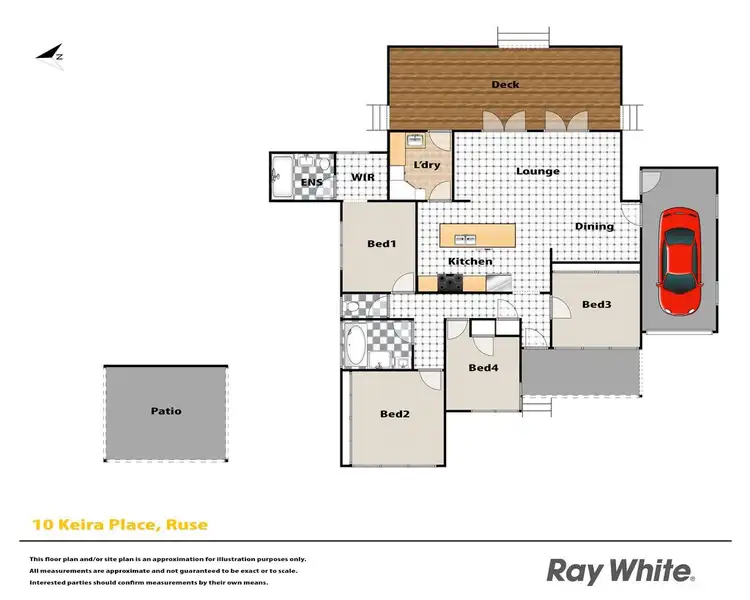 Floorplan of Homely house listing, 10 Keira Place, Ruse NSW 2560